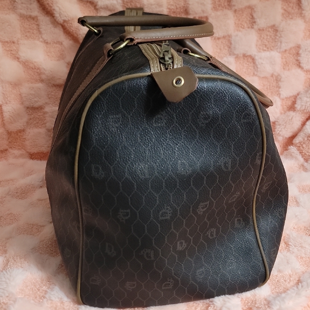Dior Elegant Black‎ and Brown Duffel Bag - Picture 3 of 9